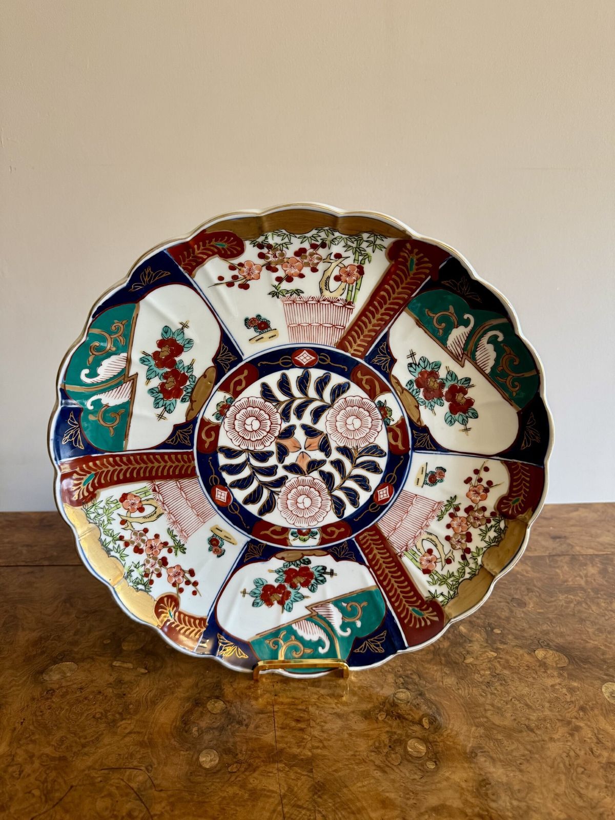 Quality Pair Of Antique Japanese Imari Chargers photo buy