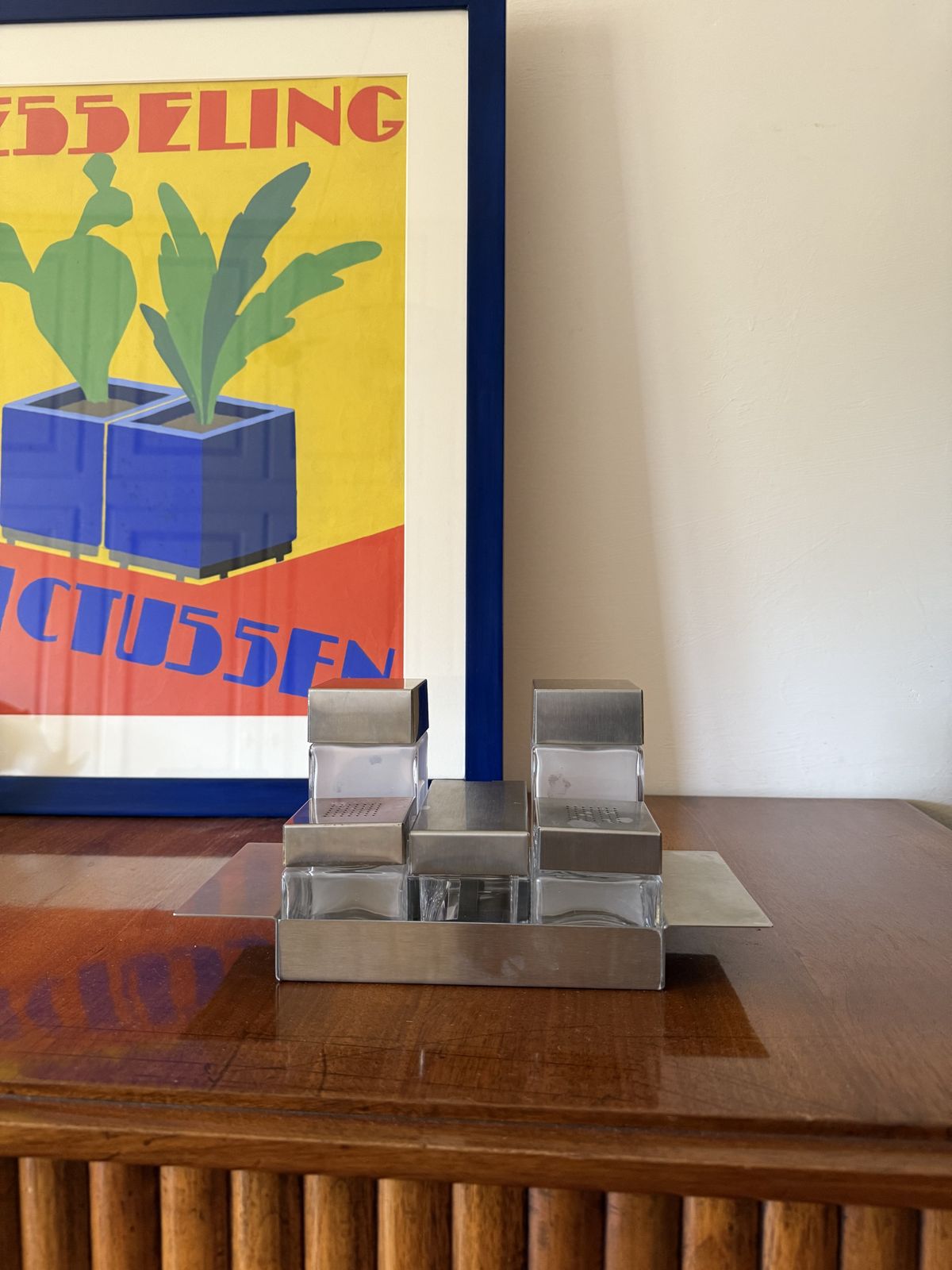 photo vinterior Hollywood Regency Cruet Set, Manifattura Zani Italy, 1970s.