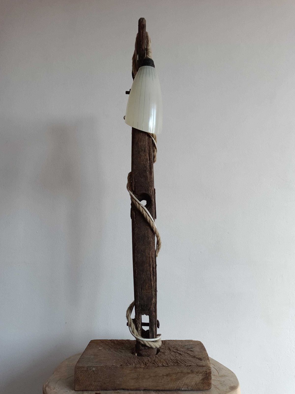 Lamp Wooden Natural Country Home, Shabby, Rustic, Vintage Lighting, Light, Centerpiece, Wood Home Decor, Reading Lamp, Rustic Decoration photo for sale