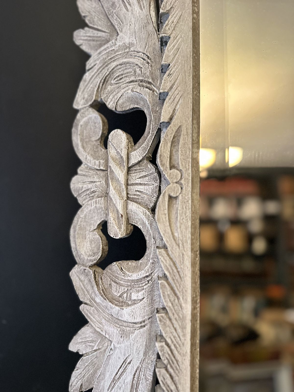 Imposing French Antique Overmantel Mirror – Henri II Oak Frame, 1870, Paris Find photo furniture