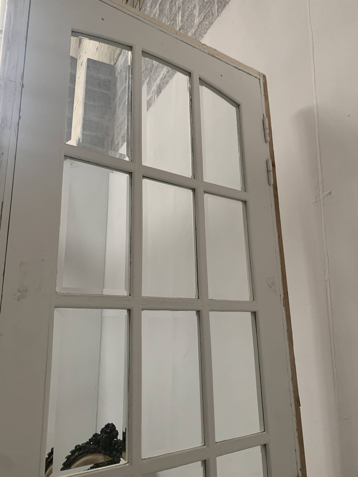 Partition Doors A Small Beveled Tiles 20th Century photo Home Fixtures