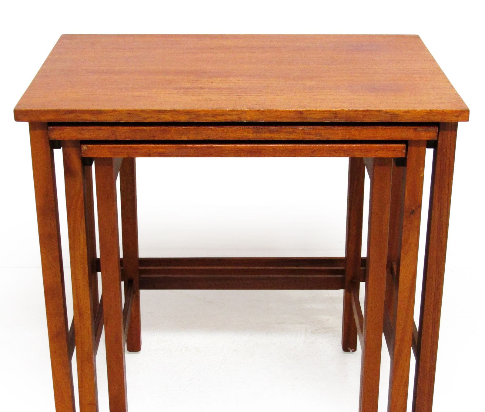 Set Of 3 1960s Teak Nesting Tables. Danish Style Of Peter Hvidt photo 90.0