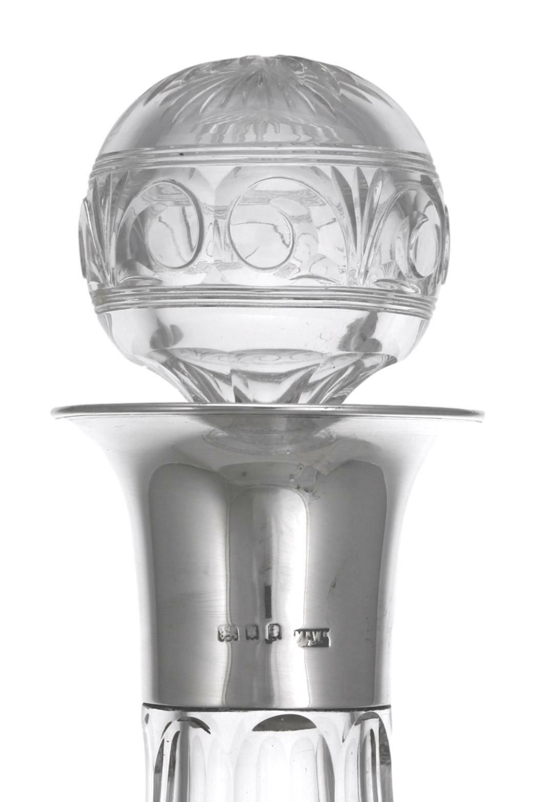 John Walsh Walsh Crystal / Mappin & Webb Decanter / Decanters 11 1/4" photo for sale