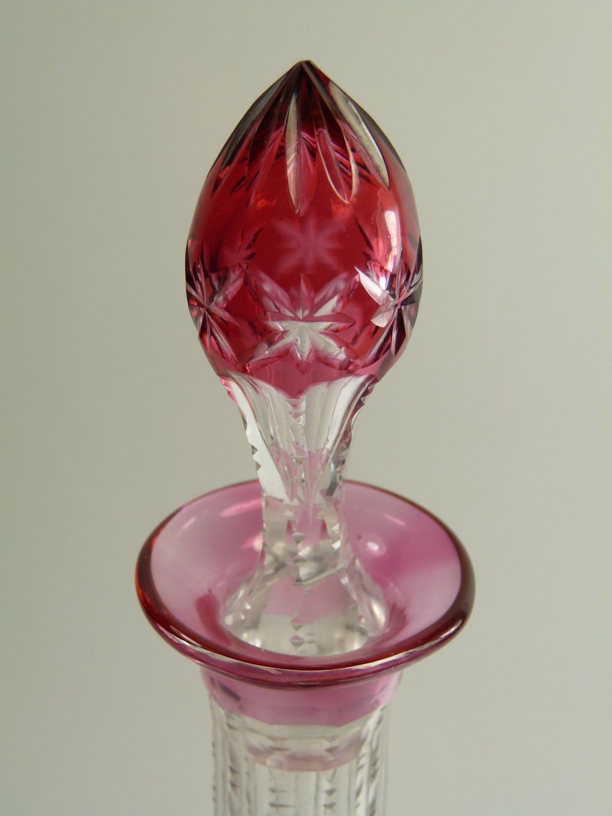 Val St Lambert Crystal Eurydice Cut Liqueur Decanter 13 3/4" photo furniture