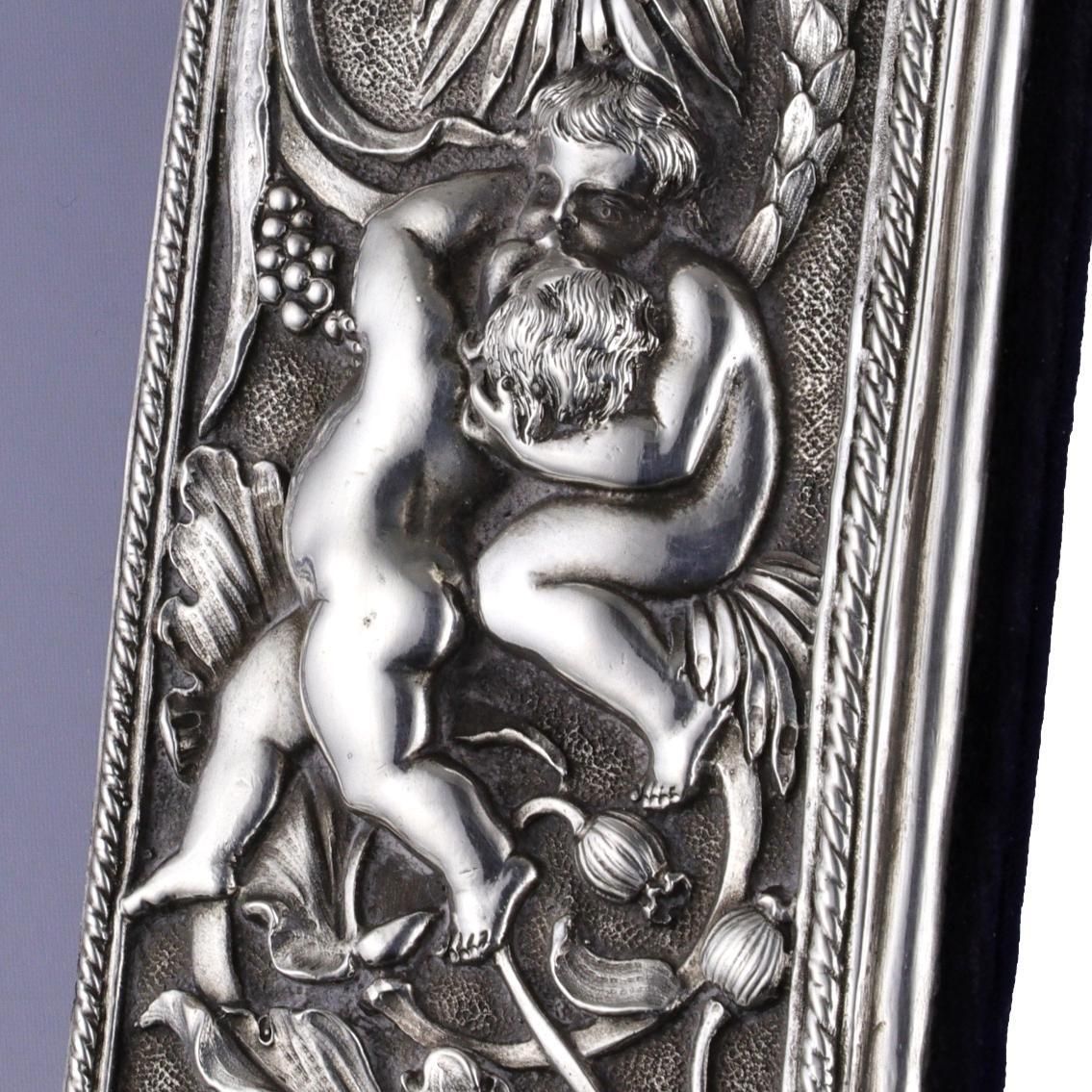 Vintage Britannia Silver Neil Lasher Cherubs & Flowers Photo Frame 1999 photo Home Decor