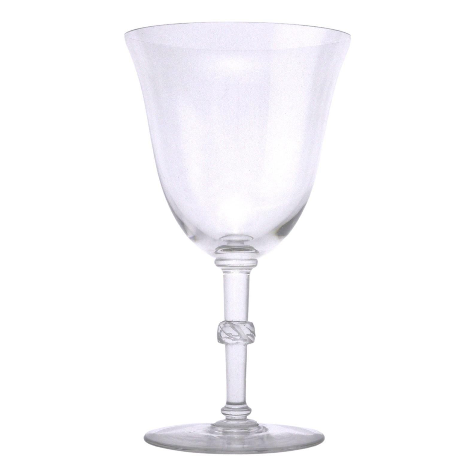 Lalique Crystal Beaugency Wine Glass / Glasses 6 1/2"