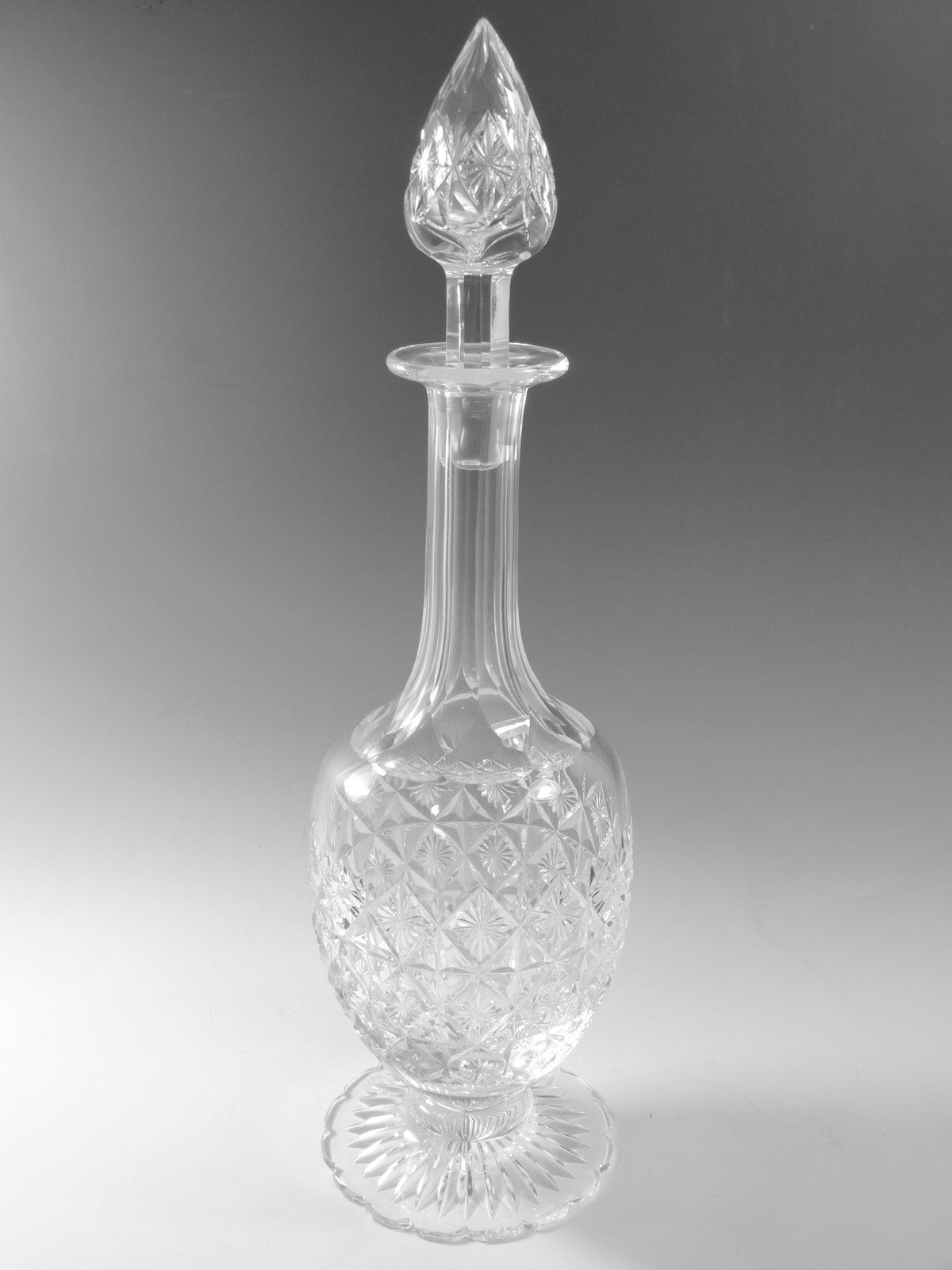 Stuart Crystal Connaught Cut Tall Decanter 15 1/2"