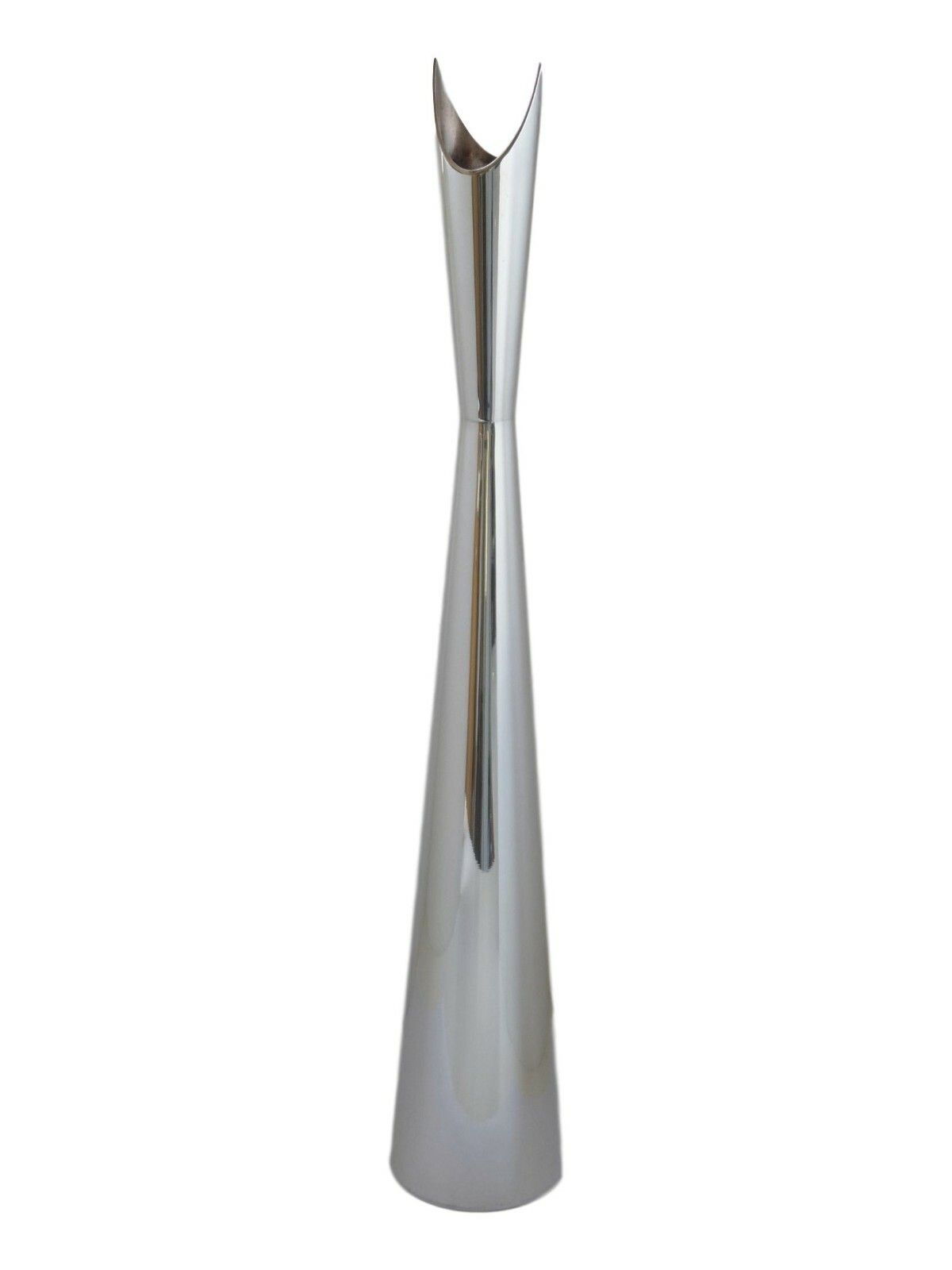 Christofle Silver Plate Cardinale Vase By Lino Sabattini Tall 37 Cm