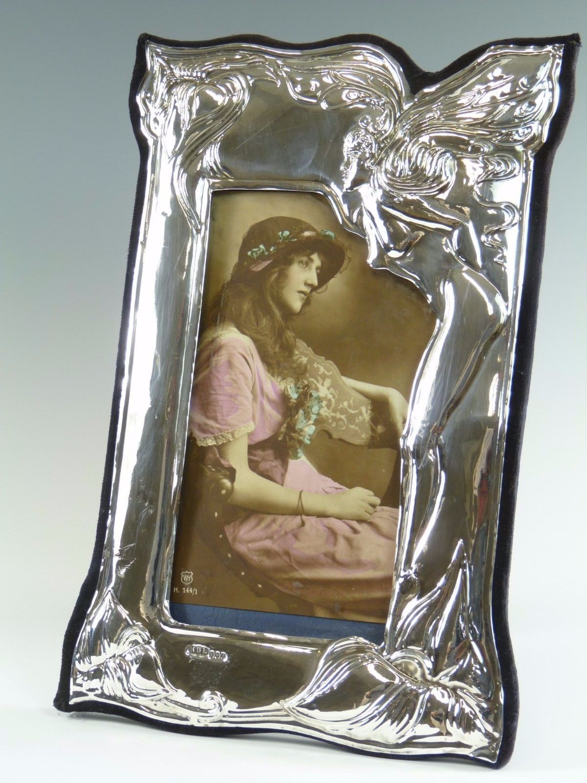 Sterling Silver Edwardian Style Photo / Picture Frame 9" Tall Sf120