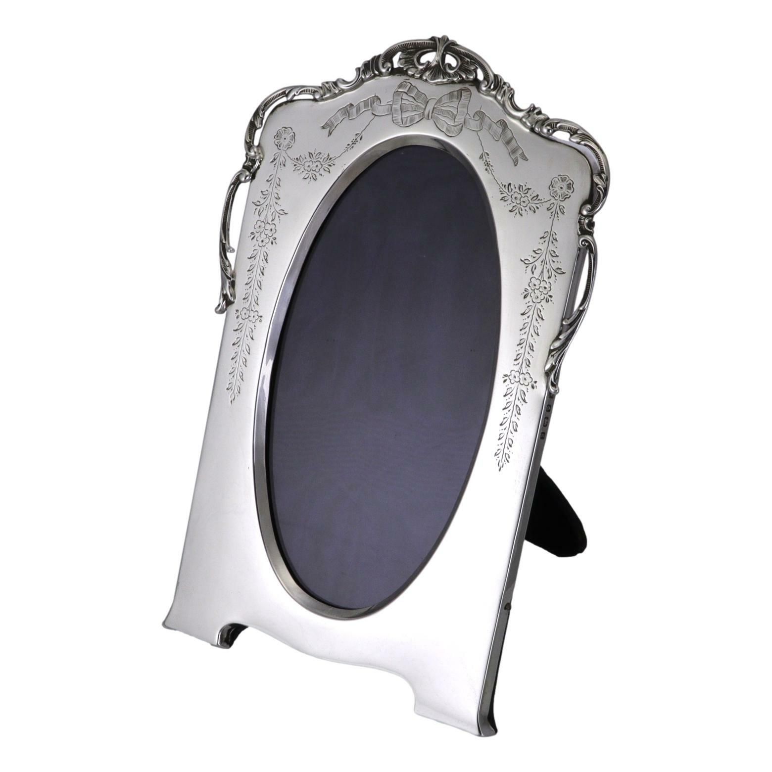 Antique Sterling Silver William Harrison Walter Photo / Picture Frame 1906
