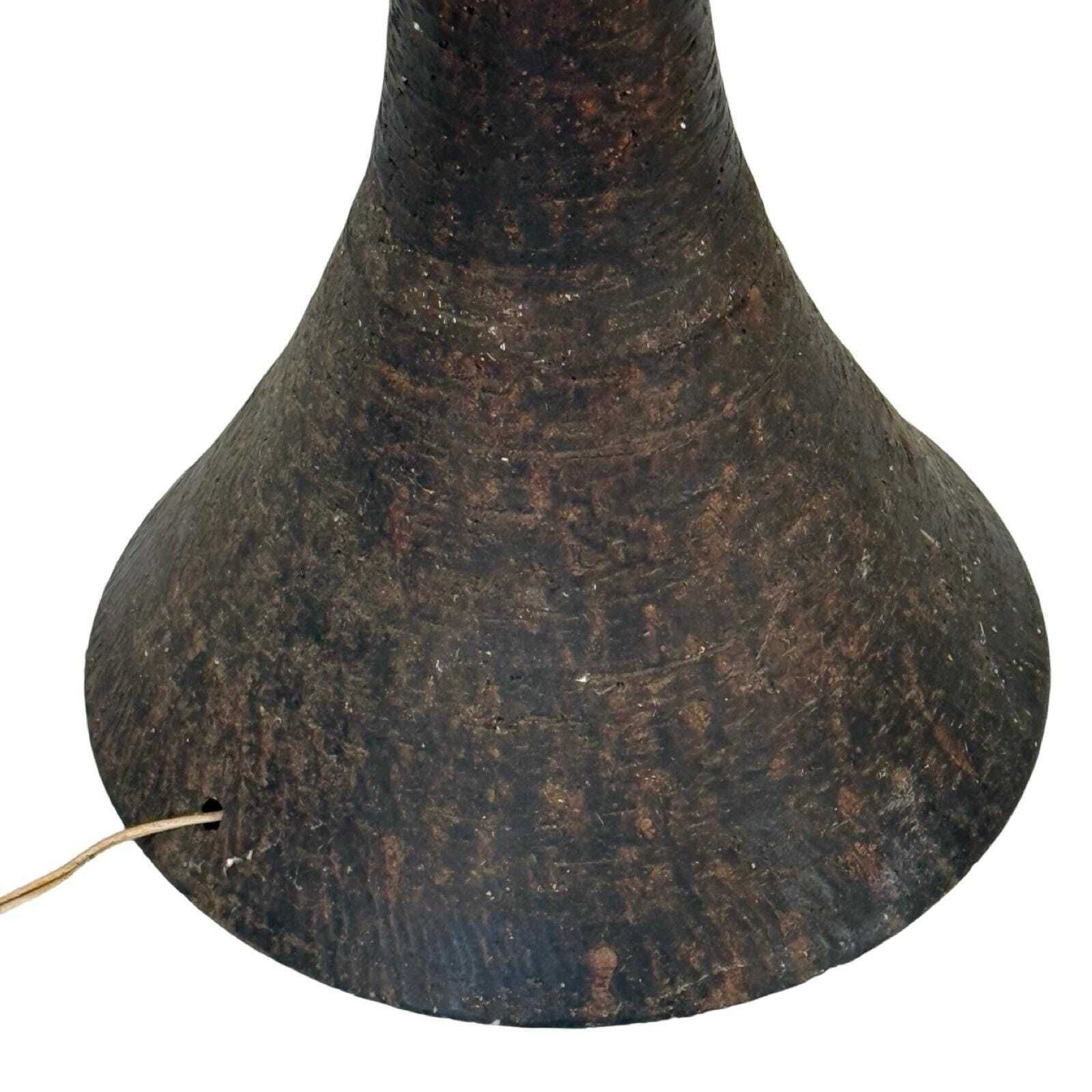 Ceramic Floor Lamp Mid Century Modern Doria Leuchten White Opaline Shade And Brown Ceramic Base Vintage 60s photo Lighting