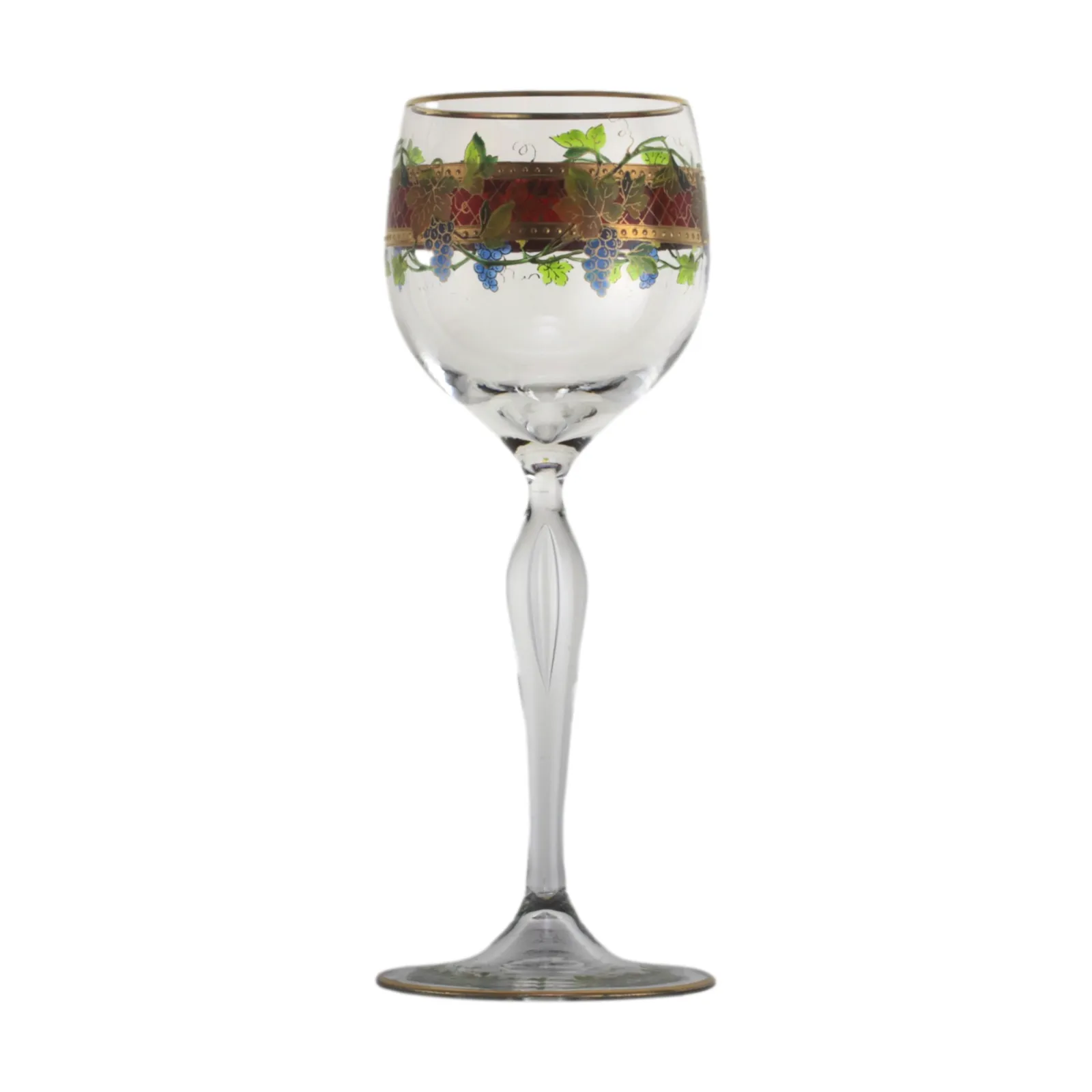 Meyr's Neffe Art Nouveau / Jugendstil Enamel Hock Wine Glass 18cm photo furniture
