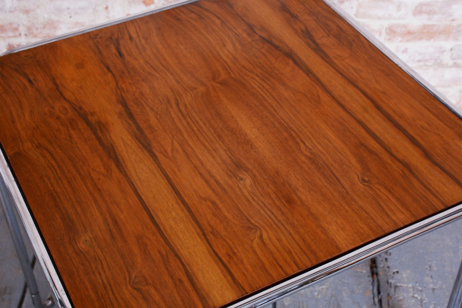 Restored Art Deco Dining Table, By M. Breuer For Thonet, Walnut, Germany, 1930s photo 1150.0