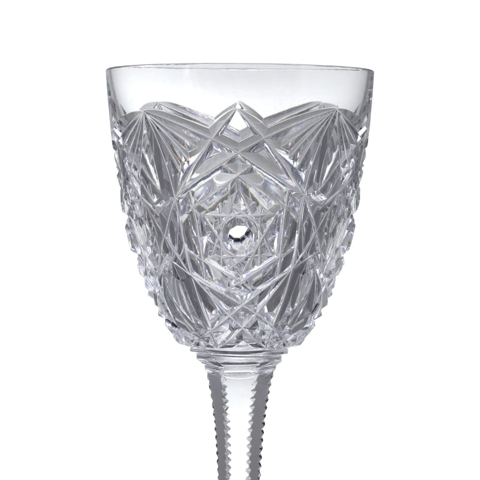 Baccarat Crystal Lagny Design Water Goblet Glass / Glasses 7 1/4" photo furniture
