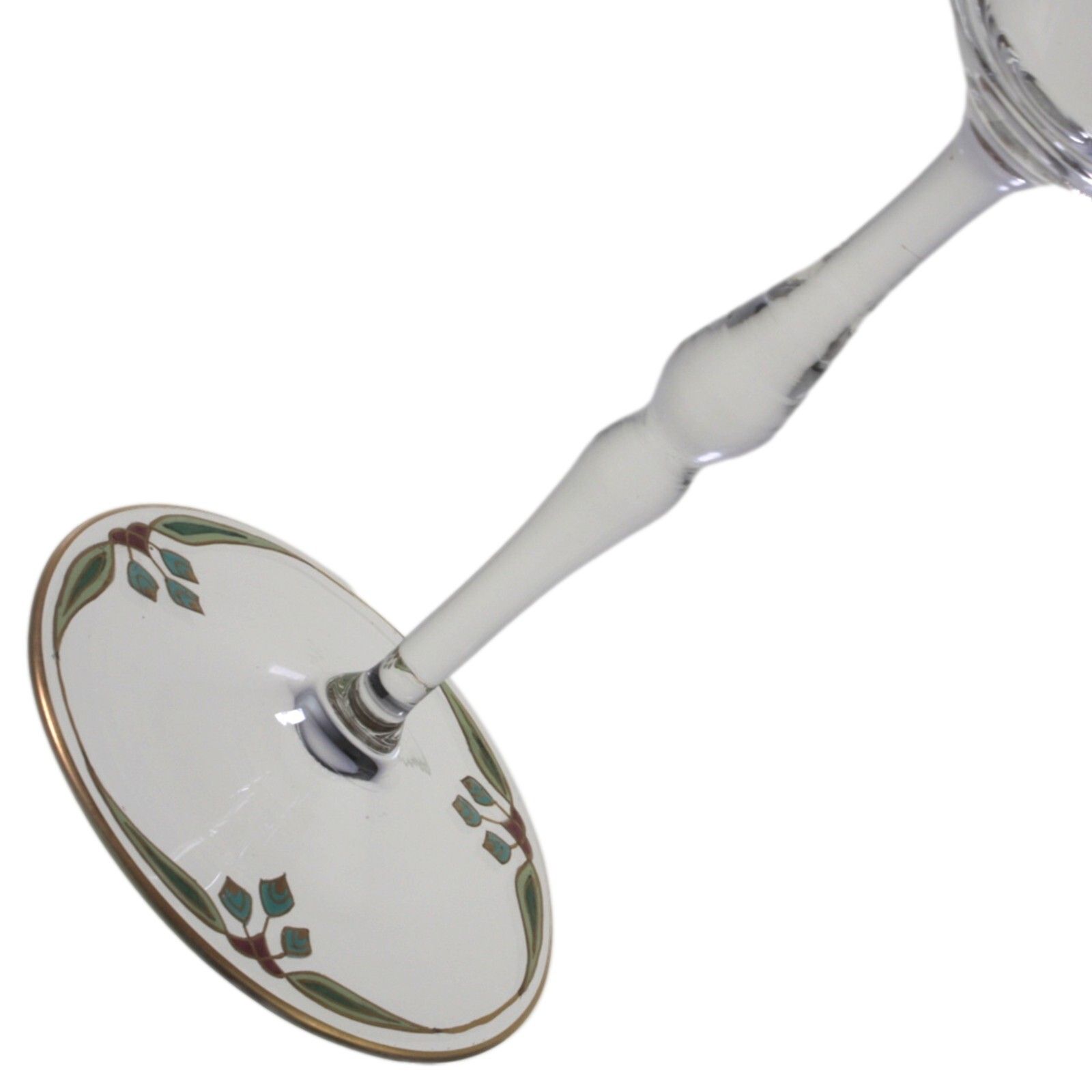 Meyr's Neffe Art Nouveau / Secessionist Enamel Hock Wine Glass 20cm photo Home Decor