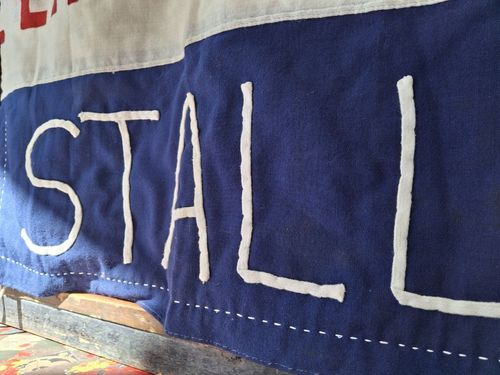 Vintage Rnli Hand Stitched Lifeboat Flag/Banner. photo buy