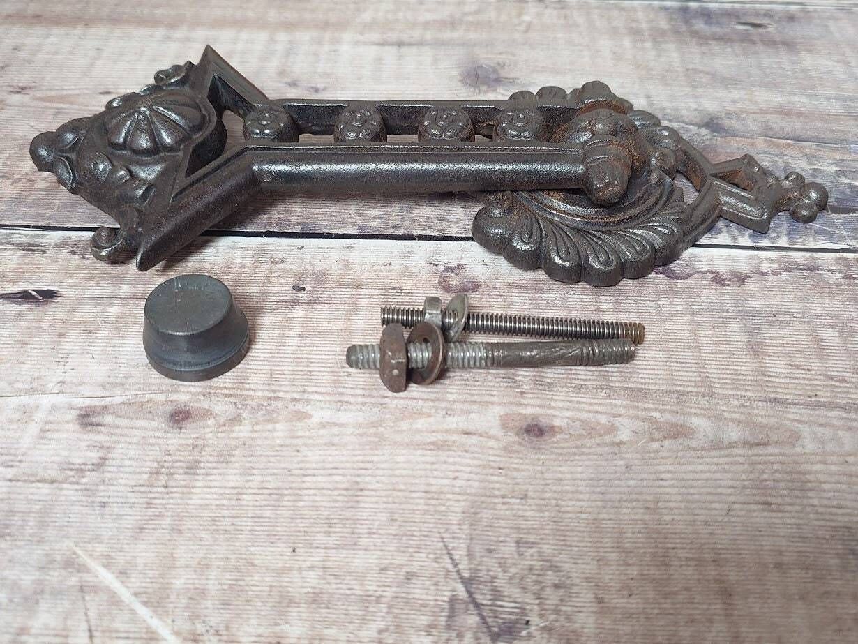 Victorian Iron Door Knocker, Antique Iron Door Knocker, Kenrick? photo 130.0