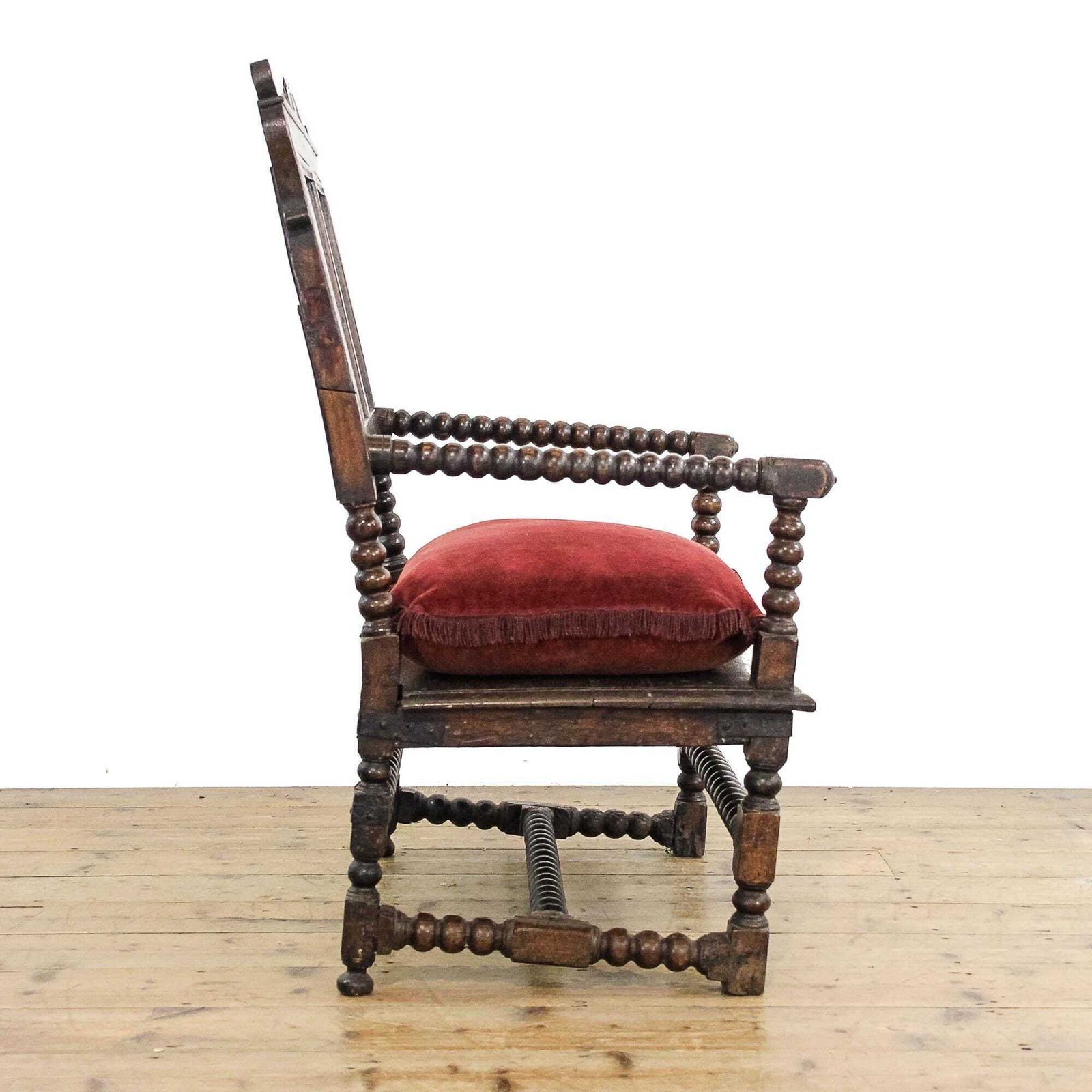 Antique 18th Century Bobbin Oak Armchair | Antique Chair | Antique Seating | Victorian Antiques | Early Antiques (M 5911) photo for sale