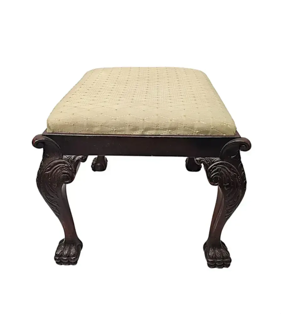 A Fabulous Early 20th Century Stool In The Georgian Irish Style photo for sale