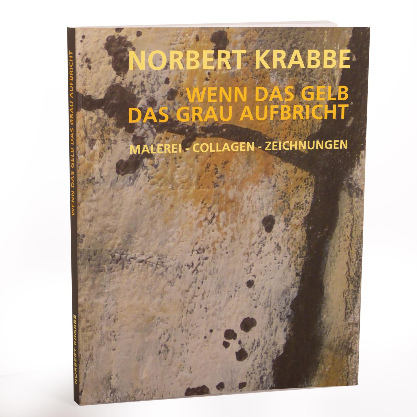 photo for sale Pair Of Abstract Collages Brown Black Monogrammed And Dated Norbert Krabbe, 1997