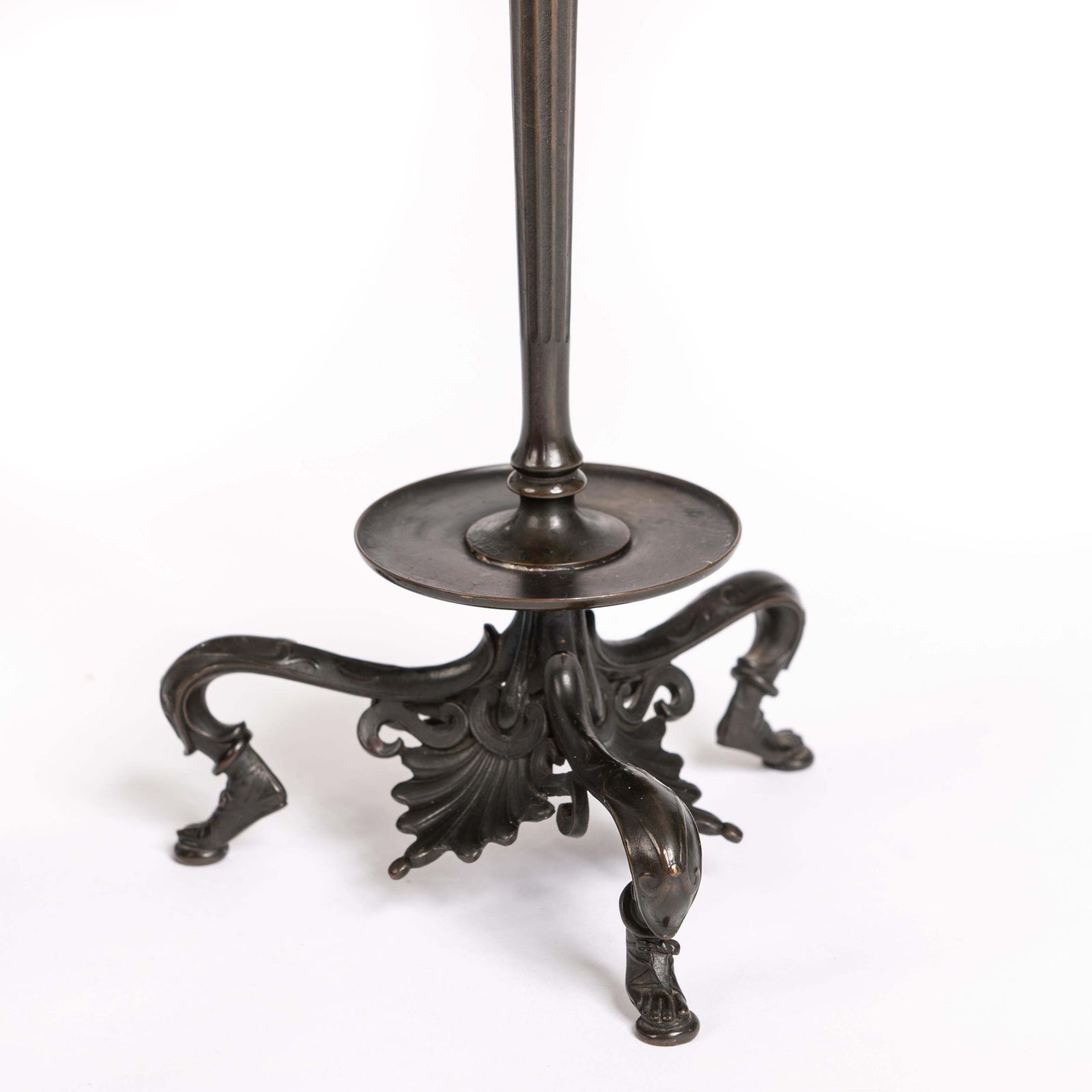 Pair Of French Napoleon III Bronze Candlesticks By Foundry F. Barbedienne 1860s photo 1702.0