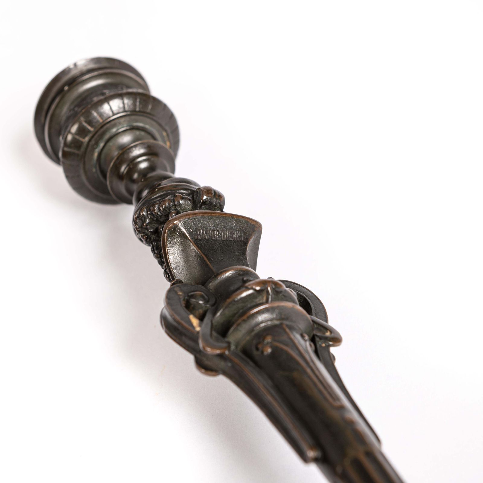 photo furniture Pair Of French Napoleon III Bronze Candlesticks By Foundry F. Barbedienne 1860s