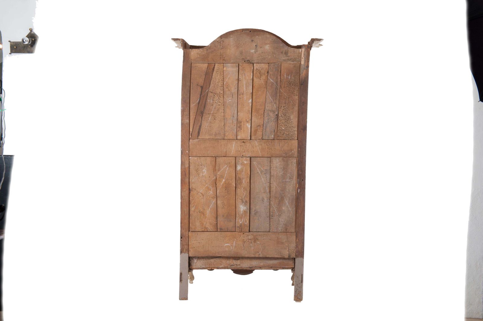 18th Century Painted Cabinet From Provence In Yellow, Grey And Off White photo for sale