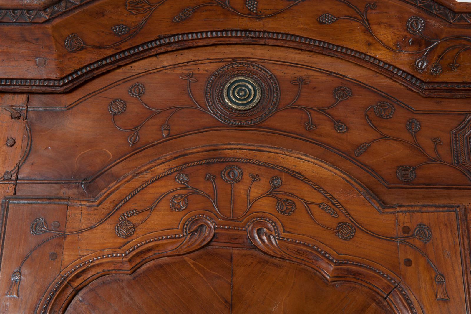 French 18th Century Transition Cherrywood Armoire Cupboard, Circa 1760 photo buy