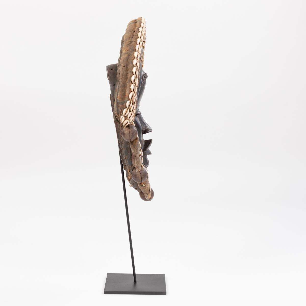 African Dan Yakuba Guard Mask Small Shells And Bells From The Ivory Coast 1970s photo Art