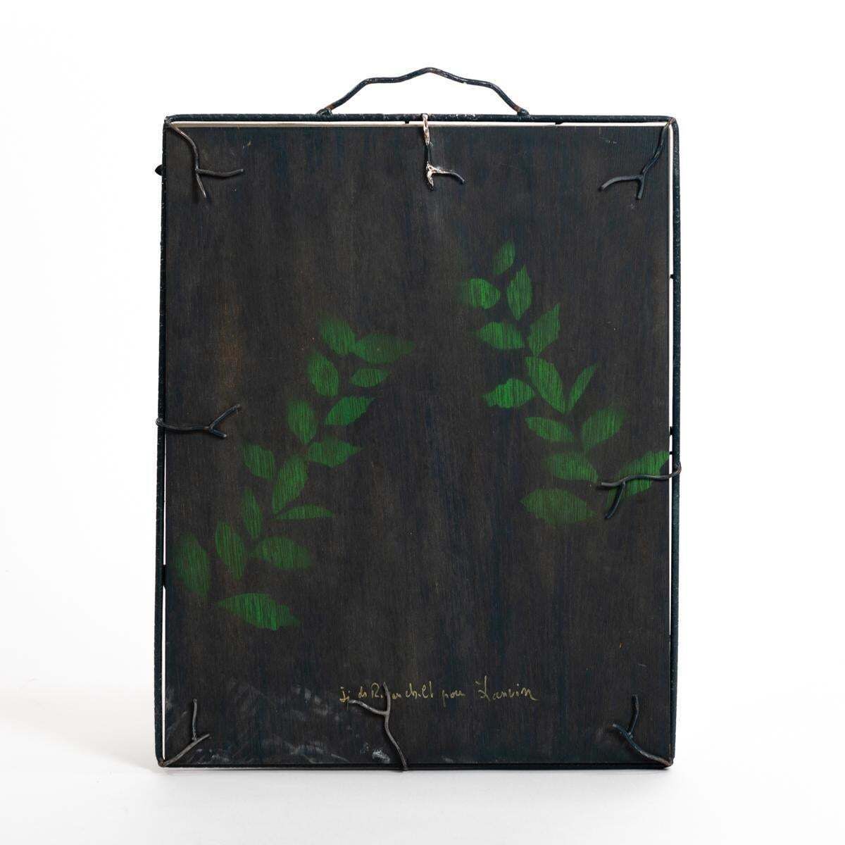 Home Decor French Midcentury Bronze Naturalistic Designed Mirror For Lanvin Paris, 1970s photo