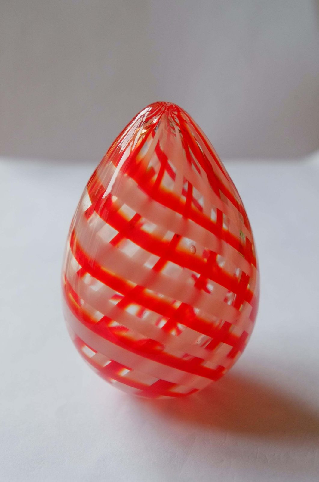 Handmade Art Glass Ribbons Paperweight   Signed And Dated 1975 photo furniture