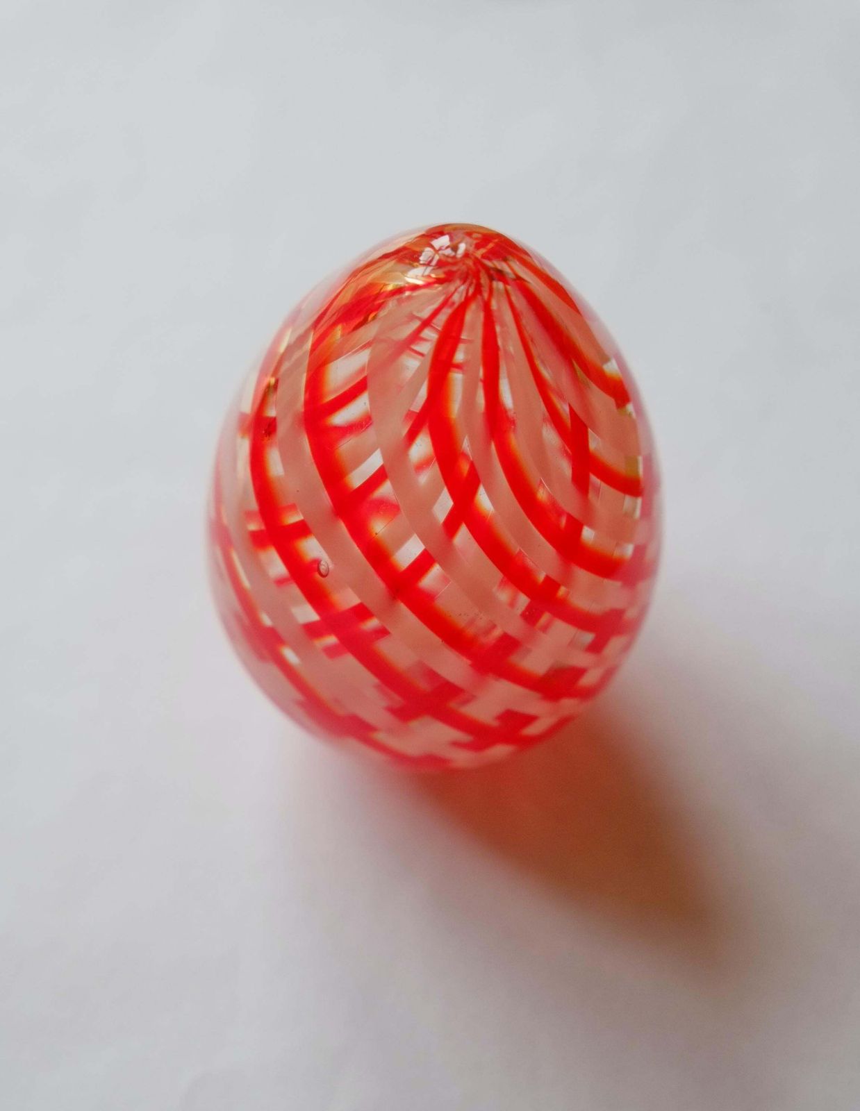 Handmade Art Glass Ribbons Paperweight   Signed And Dated 1975 photo Home Decor