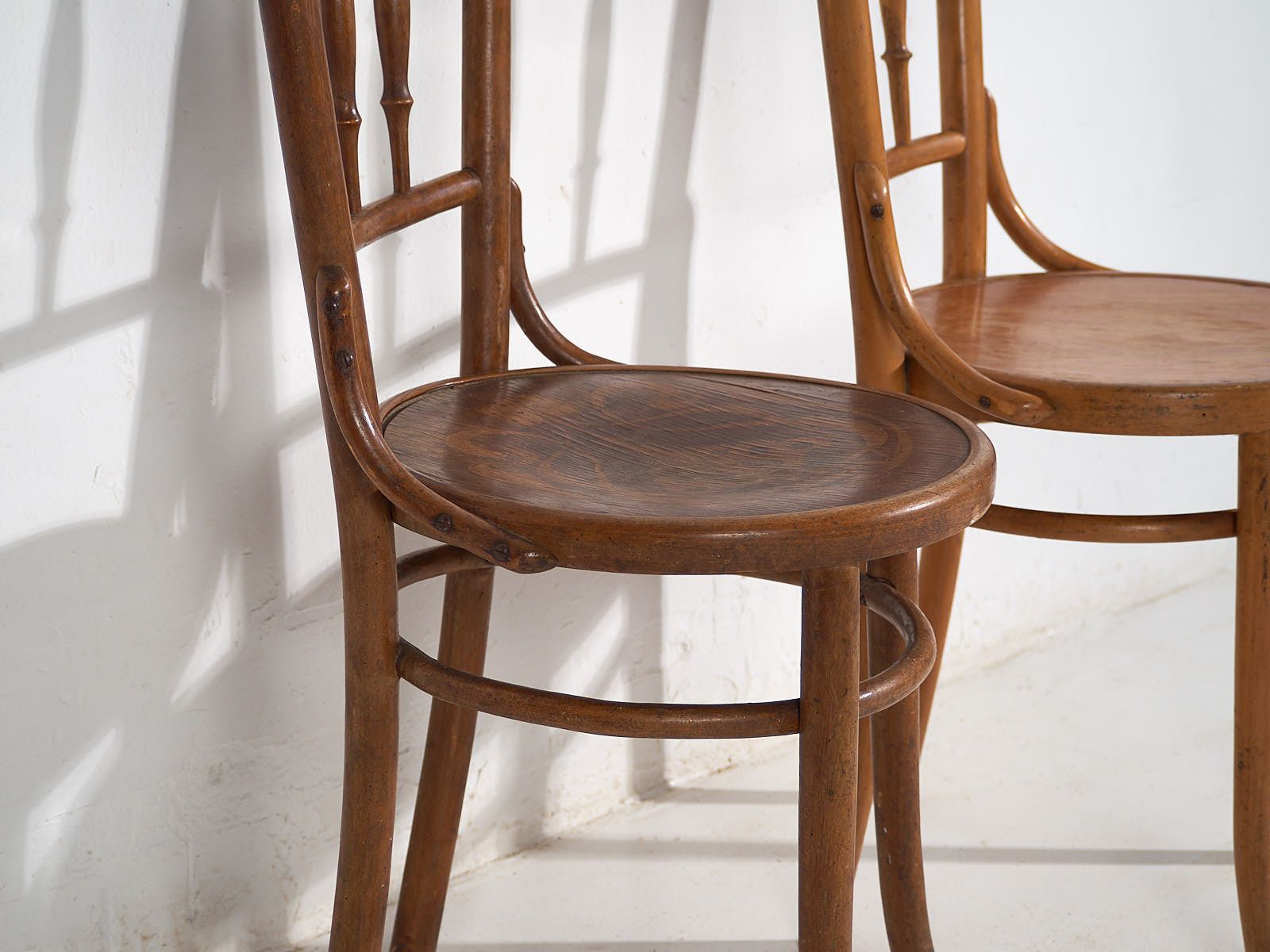 Antique Thonet Bentwood Chairs (C.1920). Set Of 4 Pieces #14 photo 648.0