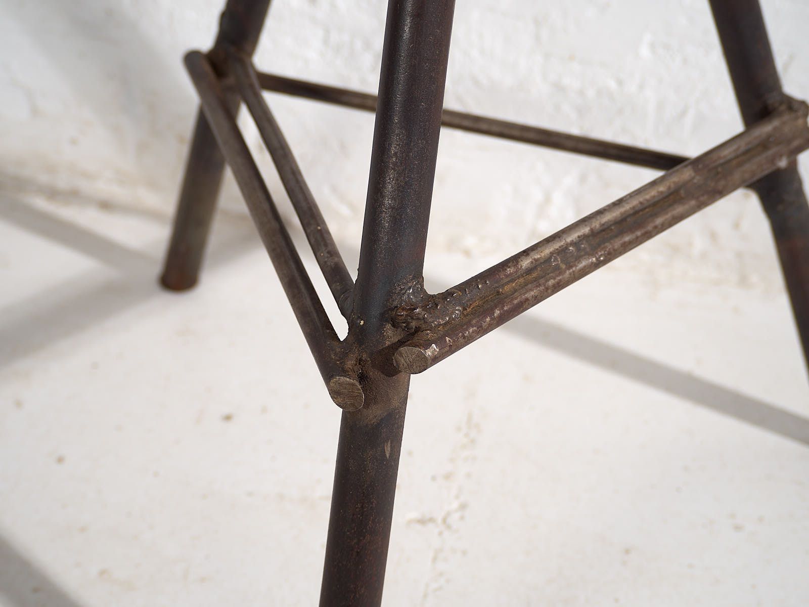 Round Industrial Style Stool (C.1960) #1 photo vinterior