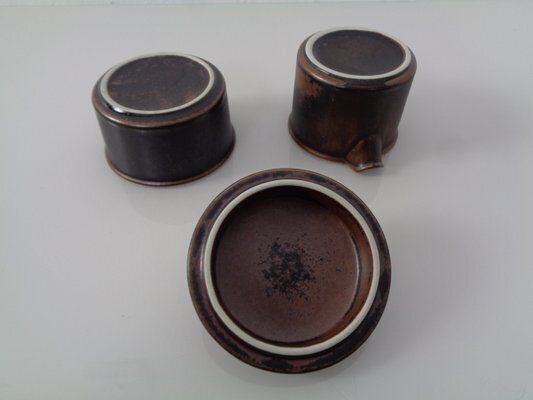 Finnish Ruska Milk Jug And Sugar Pot By Ulla Procope For Arabia, 1960s, Set Of 2 photo 151.0