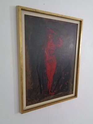 After Marino Marini, Dancer, 1960s, Artwork On Wood photo for sale