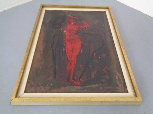 photo for sale After Marino Marini, Dancer, 1960s, Artwork On Wood