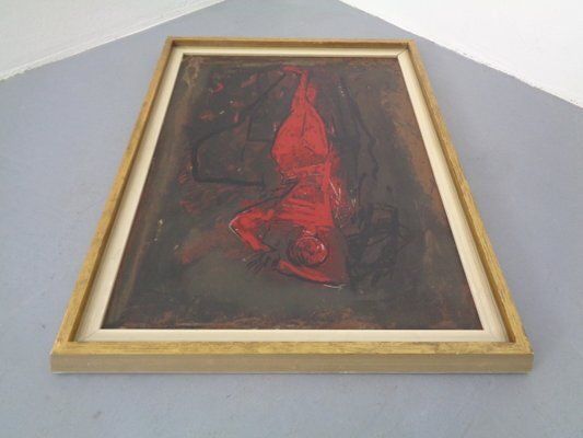 Art After Marino Marini, Dancer, 1960s, Artwork On Wood photo