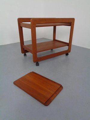 Large Teak Bar Cart From Tarm Stole Møbelfabrik, Denmark, 1960s photo buy
