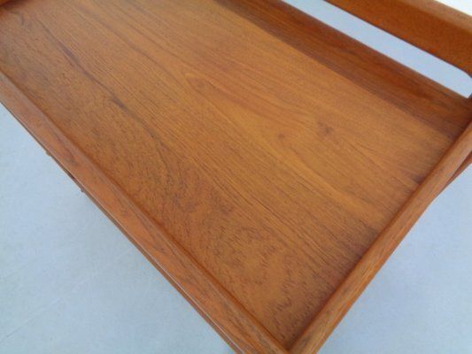 photo vintage Large Teak Bar Cart From Tarm Stole Møbelfabrik, Denmark, 1960s