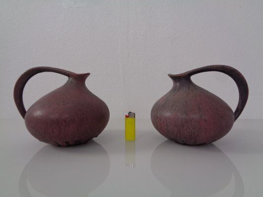 photo furniture German 313 Ceramic Vases By Kurt Tschörner For Ruscha, 1960s, Set Of 2