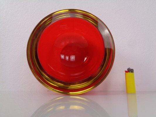 Large Formia Vetri Murano Bowl From Mian Giulano, Italy, 1960s photo vintage
