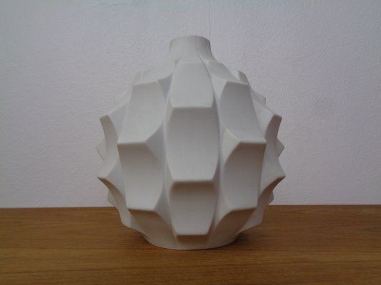 Mid Century Artichoke Op Art Vase From Hutschenreuther, Germany, 1960s
