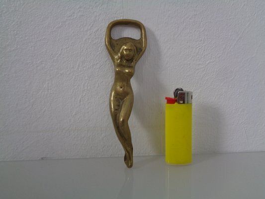 photo furniture Nude Woman Bottle Opener In Brass, Germany, 1960s