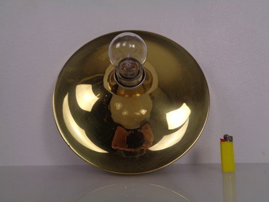 Space Age Golden Wall Lamp From Doria Leuchten, 1960s photo buy