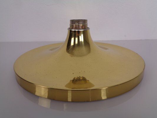 Lighting Space Age Golden Wall Lamp From Doria Leuchten, 1960s photo