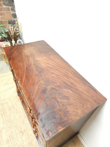 Victorian Chest Of Drawers Walnut Vintage Large Antique Storage Rustic Delivery photo vinterior