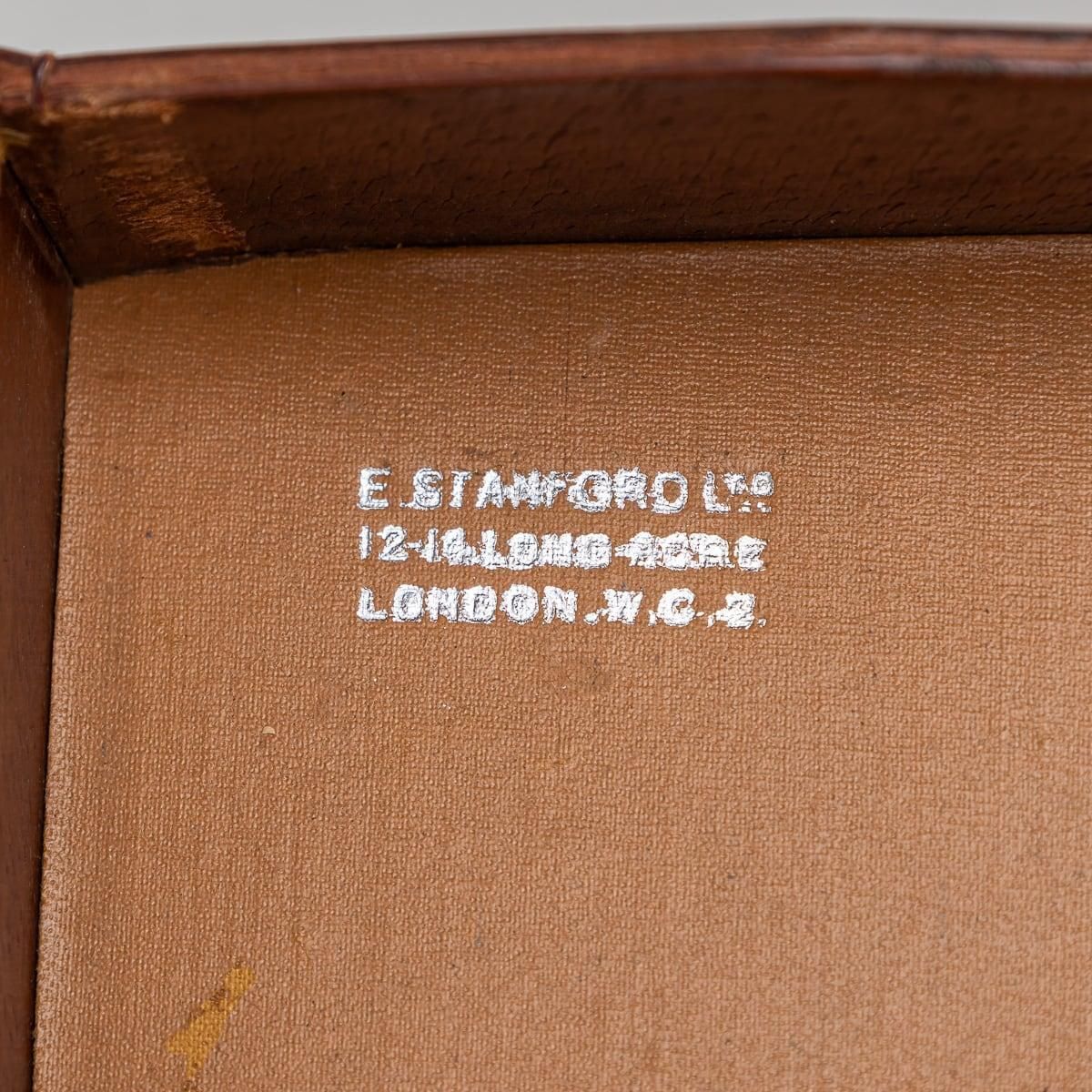 20thc Leather Cased Collection Of Bartholomew Maps Of Great Britain C.1920 photo vintage