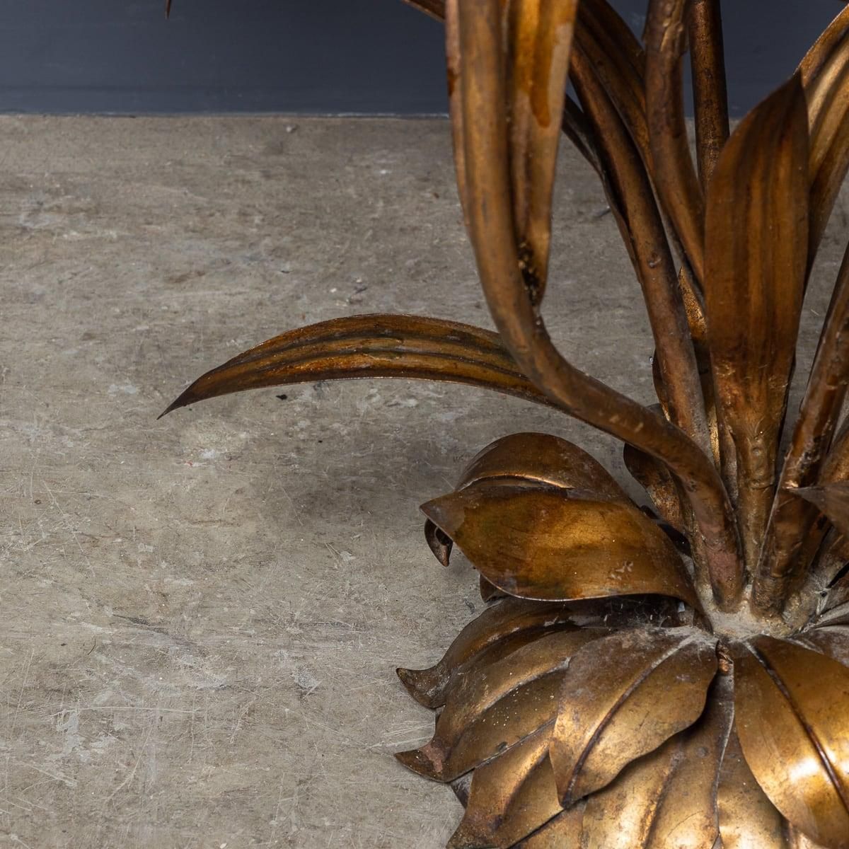 Lighting 20th Century Italian Gilt Metal & Enamel Floor Lamp C.1950 photo