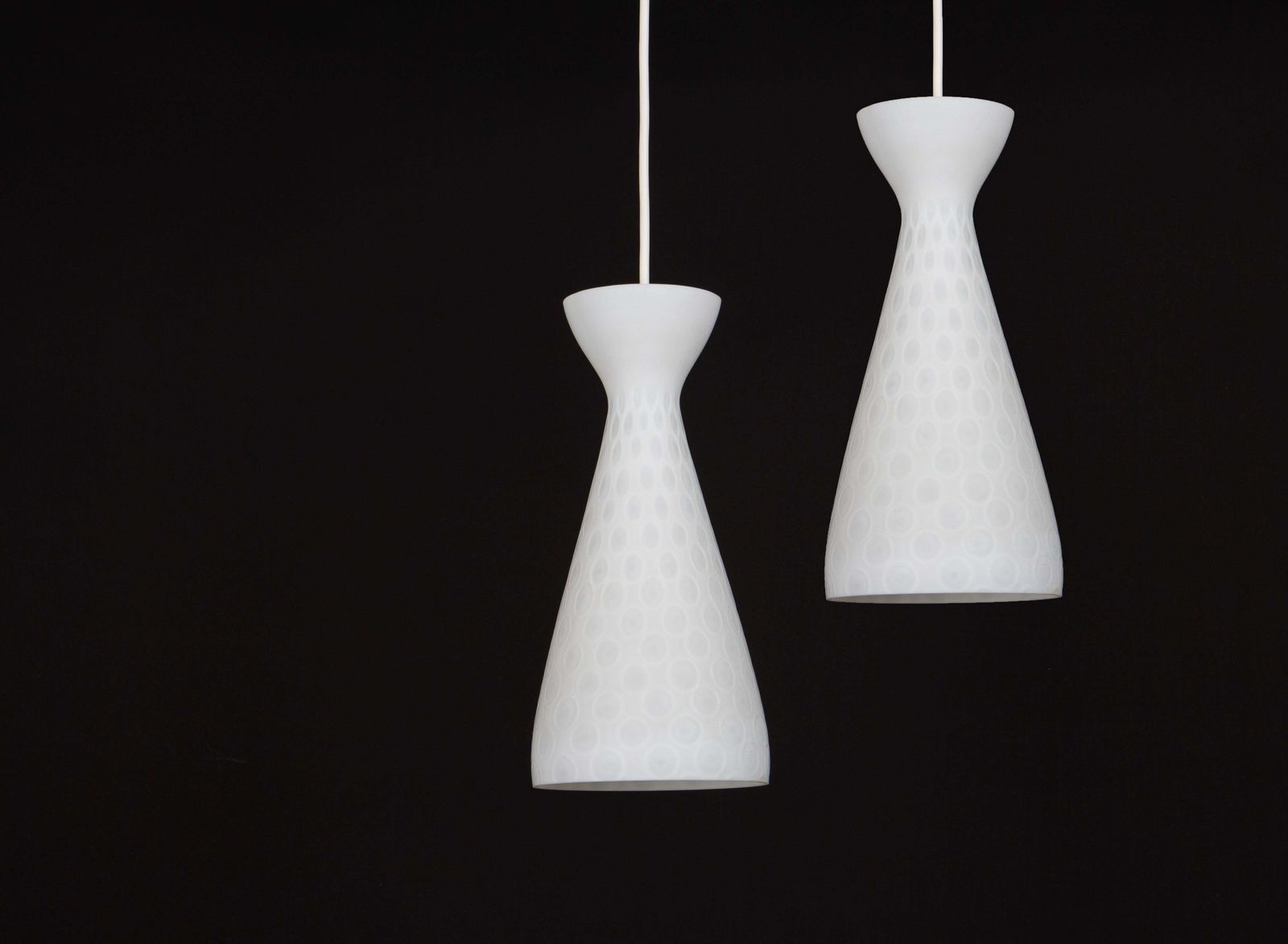 1 Of 2 Petite Pendant Lights By Gangkofner, Peill & Putzler, Germany, 1950s photo furniture